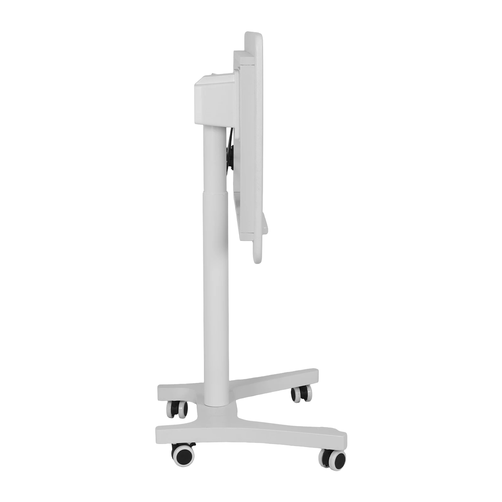 Mobile Sit Stand Desk Height Adjustable Sit Stand Workstation with Wheels Lifting Computer Desk Mobile Home Office Laptop Table