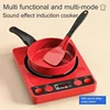 Kids Toys Pretend Play Red Kitchen Toys Simulation Food Cooking Girl's Boys Educational Play House Interactive Toys for Children 5
