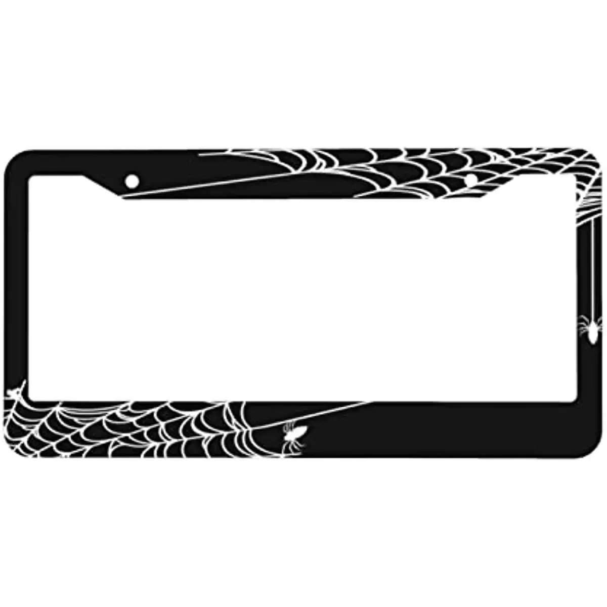 

Spider Web License Plate Frame Aluminum License Plate Cover Front Plates Frames Car Tag Holder Car Accessories Car Tag 2 Pc