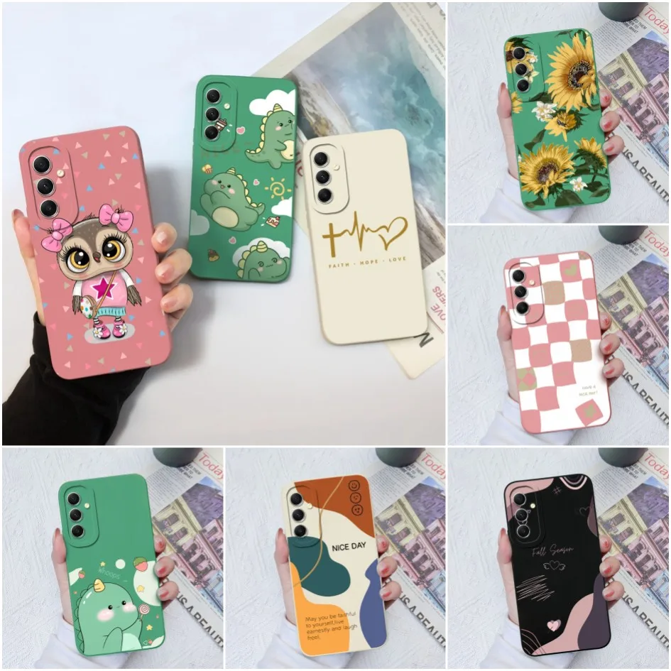Per Samsung Galaxy A34 A24 A54 A34 A24 A54 Custodia In Silicone Morbido Tpu Antiurto Cover Posteriore Dinosauro Per Samsung A 34 A 24 A 54 Capa