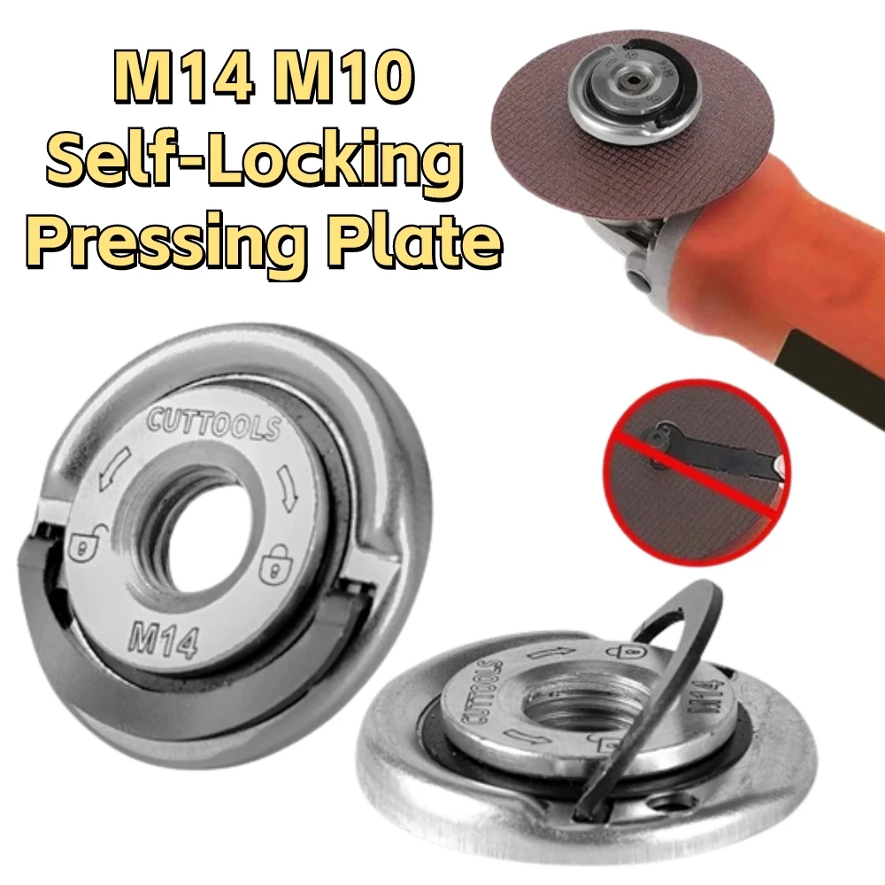 M14 Angle Grinder Platen Self-Locking Platen Grinder Threaded Angle Grinding Plate Quick Release Power Chuck Tool