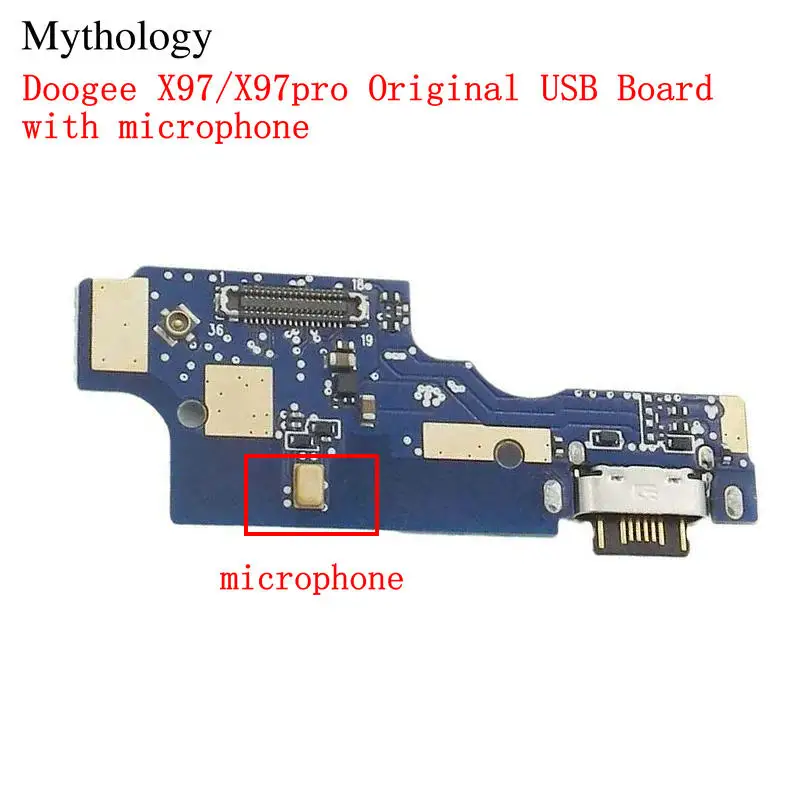 Doogee X97 Pro USB 보드 플렉스 케이블 도크 커넥터 마이크 휴대폰 충전기 회로