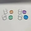 4PCS Empty 20g Travel Small Colorful Covers Clear Plastic Cosmetic Pot Jars With Lids For Face Cream Lip Balm Containers 5
