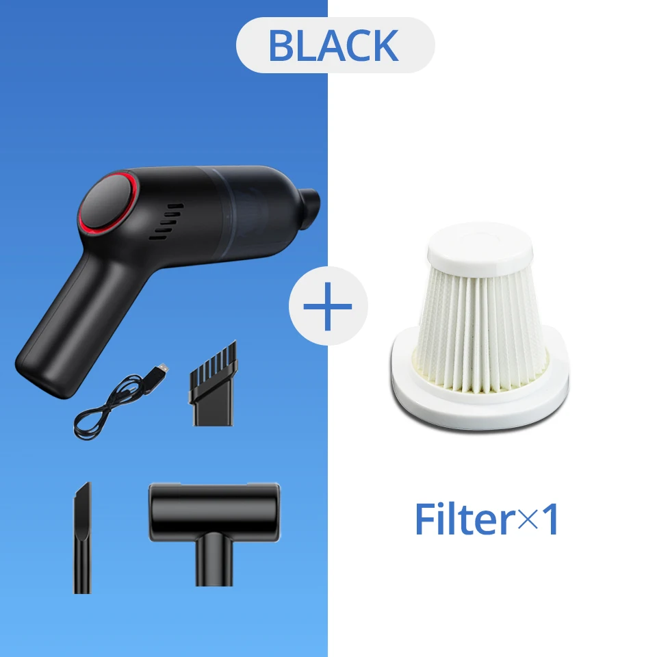 Small Portable Handheld Car Vacuum Cleaner 9000Pa High Powerful Cordless Wireless Home Carpet Vaccum Dust Catcher E-ACE