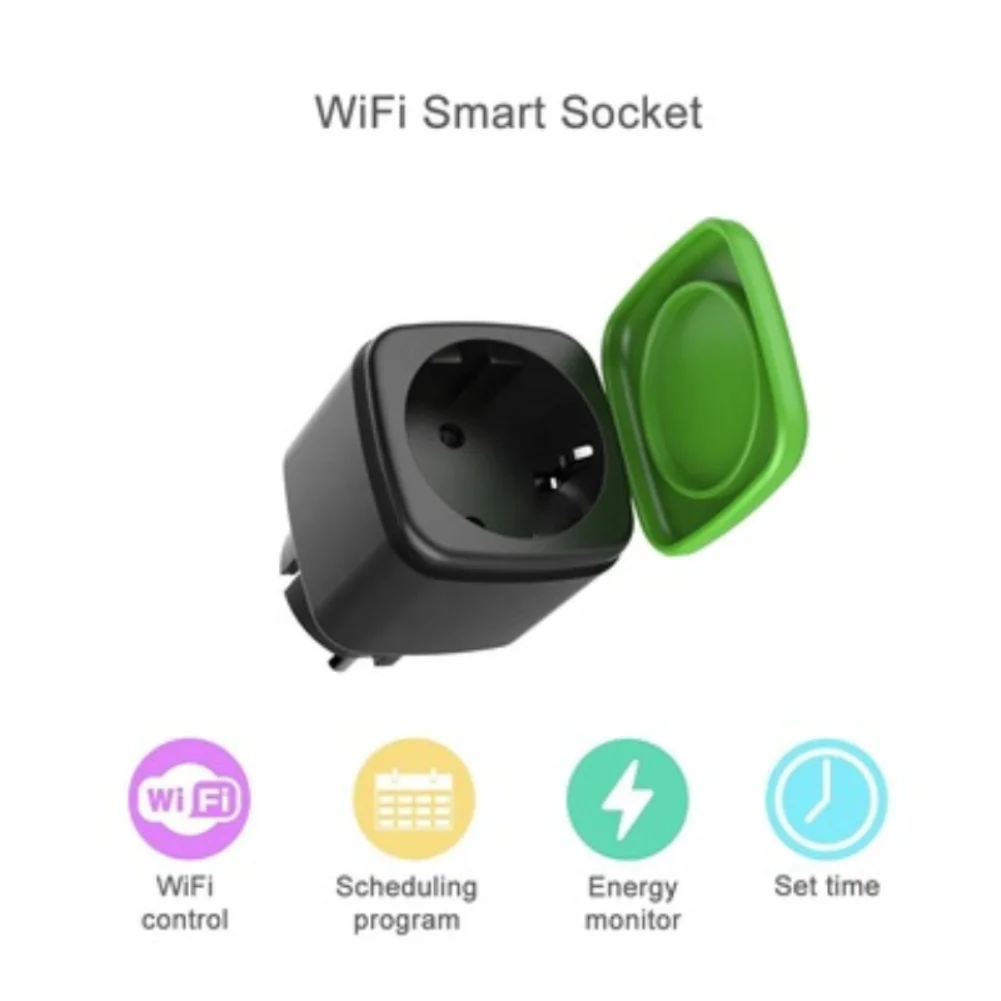 Deltaco Smart Home 3-Pack Mini Smart Plug - WiFi, Timer