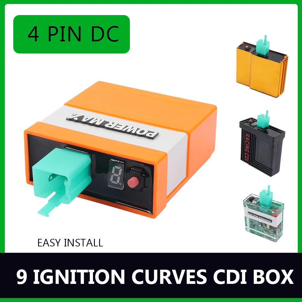 

DC 4 PIN 9 Ignition Curves RACING CDI Box UNIT WY48Q-2 JET50 XY110-Q PHOWNIX50 V-Blade 250 AKT110S CD110 TC100 VENTO Tornado