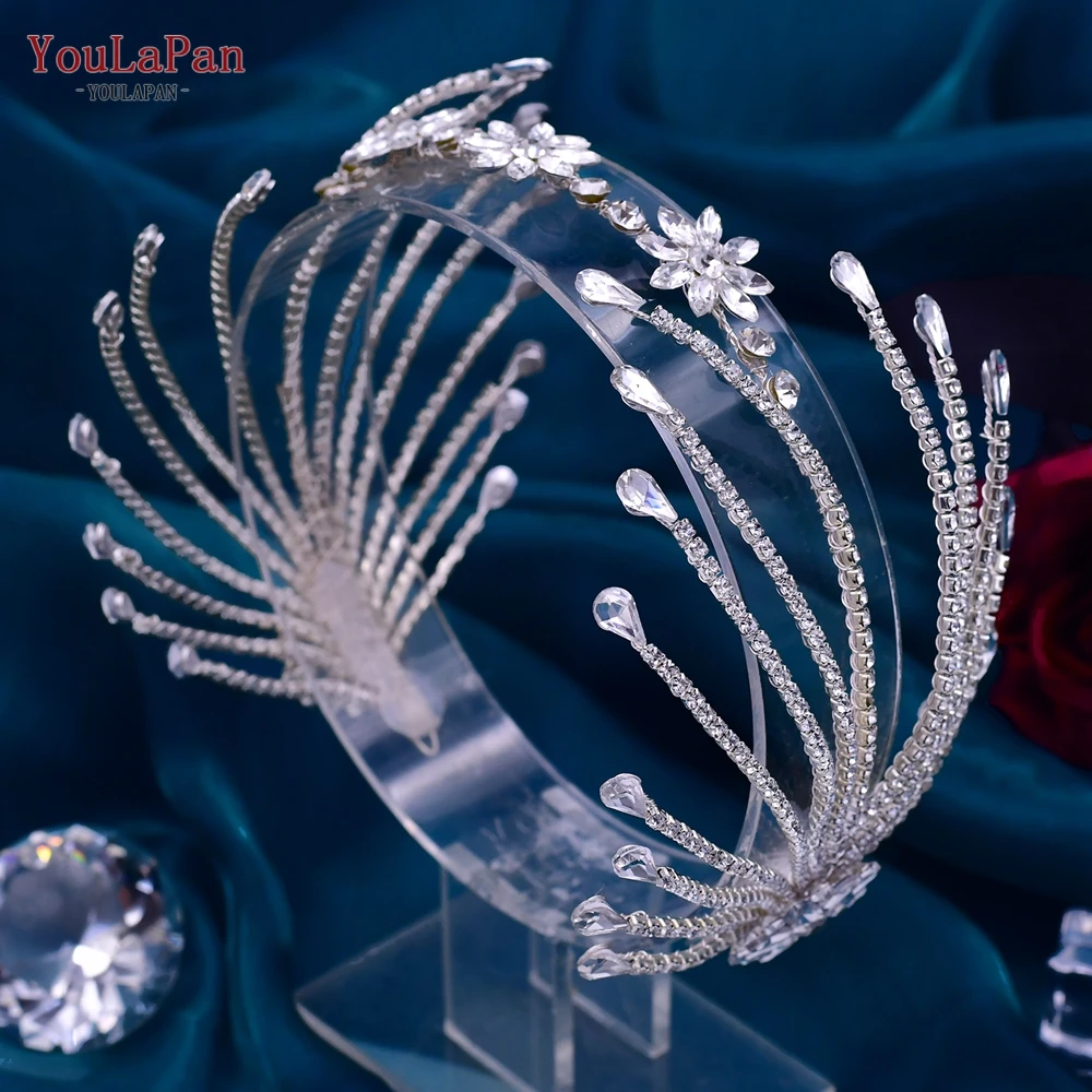 

YouLaPan HP476 Bridal Hairband Woman Tiara and Crown Wedding Hair Ornament Pageant Headband Rhinestone Bride Hair Accessories