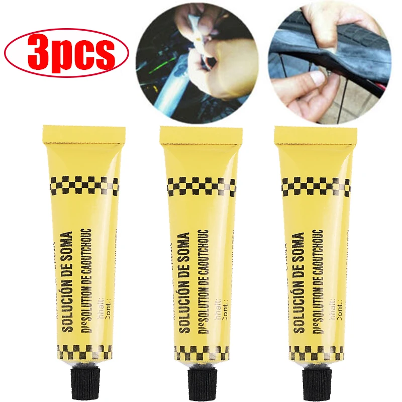 

1-3Pcs 12g Bicycle Automobile Motorcycle Tire Tyre Repairing Glue Inner Tube Puncture Repair Glue Strong Tyre Repair Glue