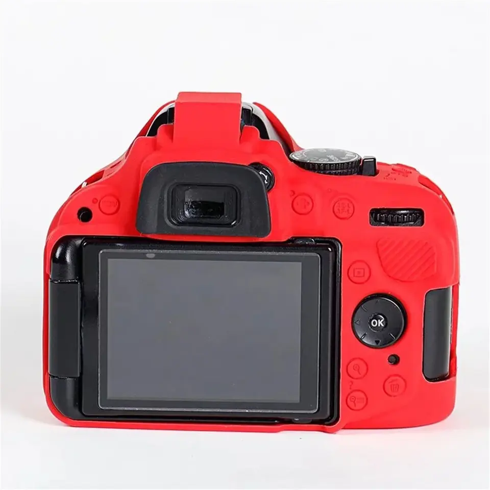 Soft Silicone Armor Camera Body Case For Nikon D5100 D5200