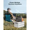 Portable Power Station Ports Camping Power Bank for Outdoors Home LED Lithium Battery Backup with USB-C Solar gene 6