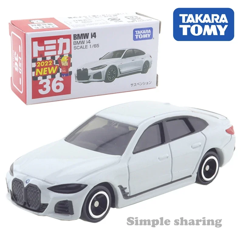

Takara Tomy Tomica No.36 BMW i4 1/65 Детская Металлическая Модель литая под давлением автомобиля