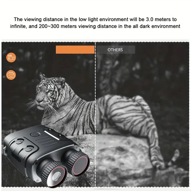 1080P Infrared Night Vision Binoculars – 5X Digital Zoom Day/Night Device 6