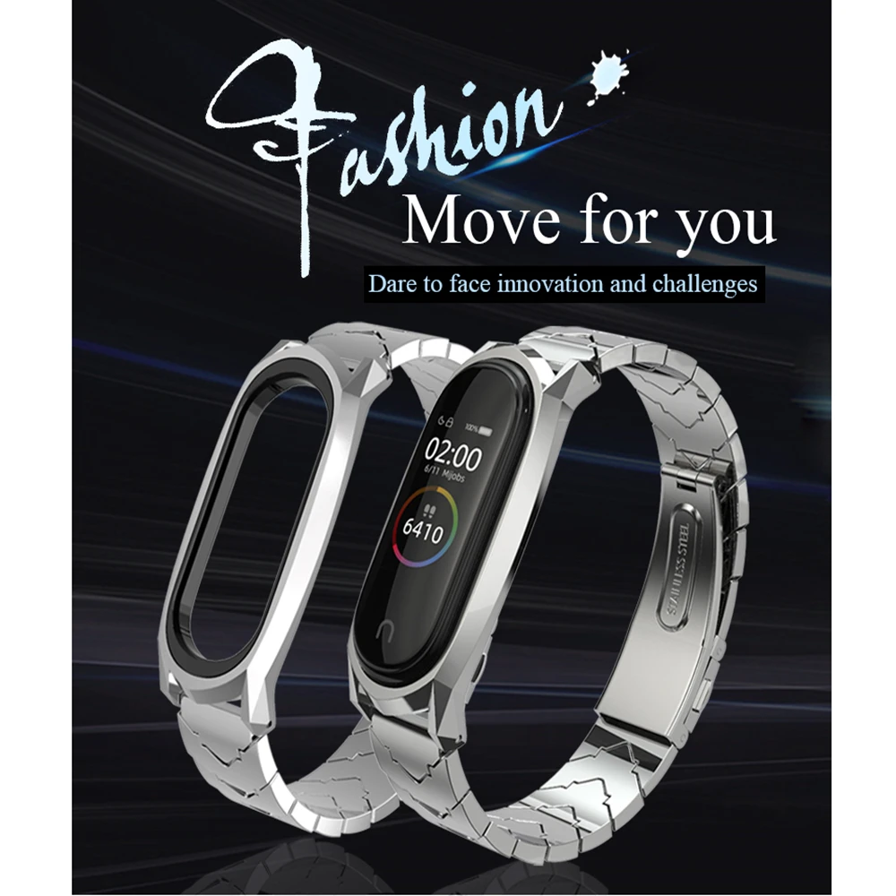 Untuk Xiaomi Mi Band 5 4 6 Tali Gelang Logam Gelang Baja Tahan Karat untuk Mi  Band 3 Tali Korea Miband 5 Band Pergelangan Tangan Pulsera|Pintar  Aksesoris| - AliExpress