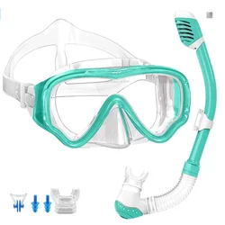 kid Diving Mask Children Full Face HD Anti Fog Diving Mask Underwater Diving Mask Set Kids Swimming Snorkel Equipment