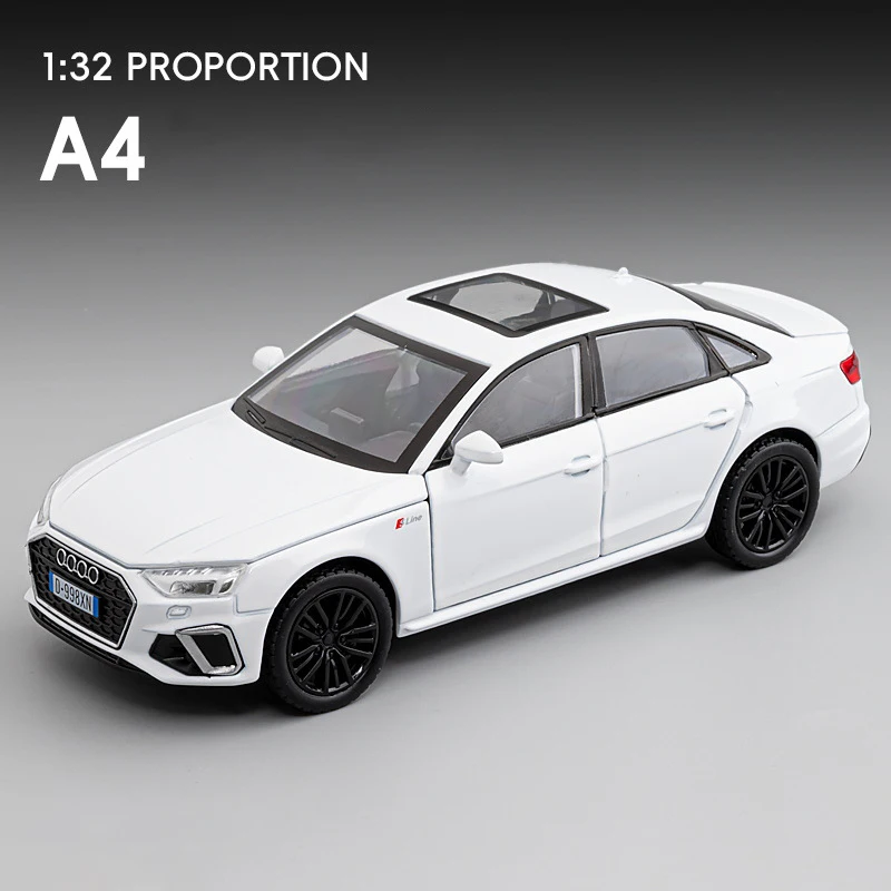 1:32 AUDI A4 Alloy Model Car Toy Diecasts Metal Casting Sound and