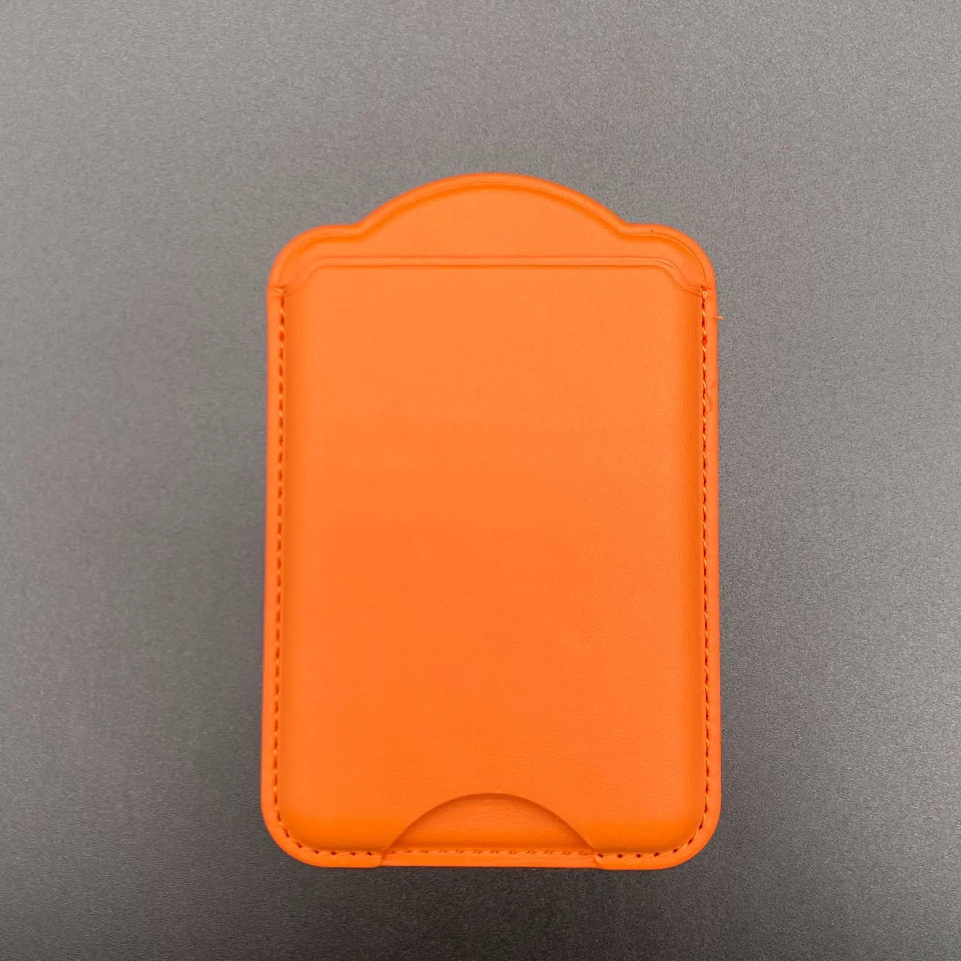Scalloped Edge PU Leather Magnetic Card Holder Wallet with Hollow Cutout Design
