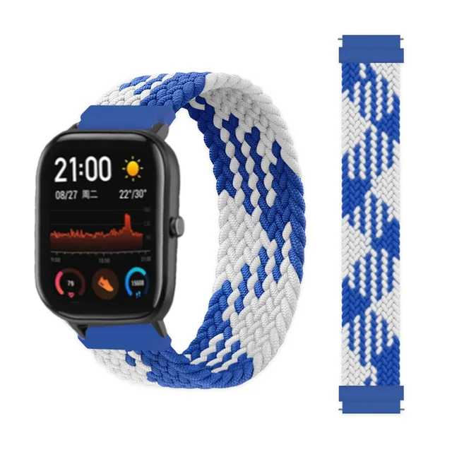 Braided Solo Loop Watch Strap - 20mm & 22mm Adjustable Band