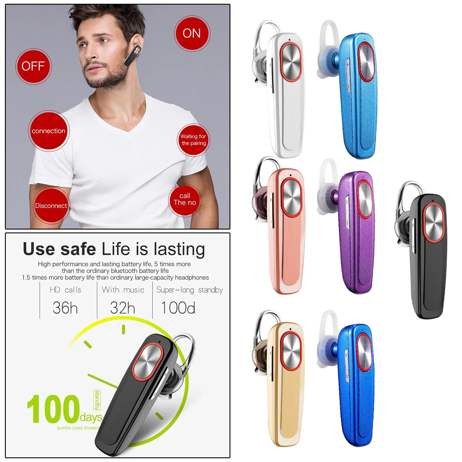 

Bluetooth-телефон с длинной планкой и встроенным микрофоном