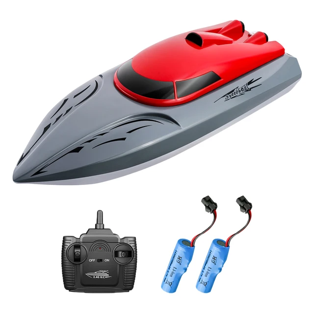 20km/h Waterproof RC Speedboat 3.7V Battery 2.4G High Speed Electric Racing Ship Remote Control Toys for Children 3