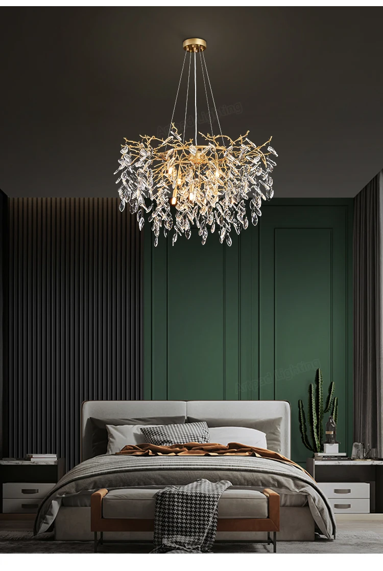 crystal bedroom chandelier