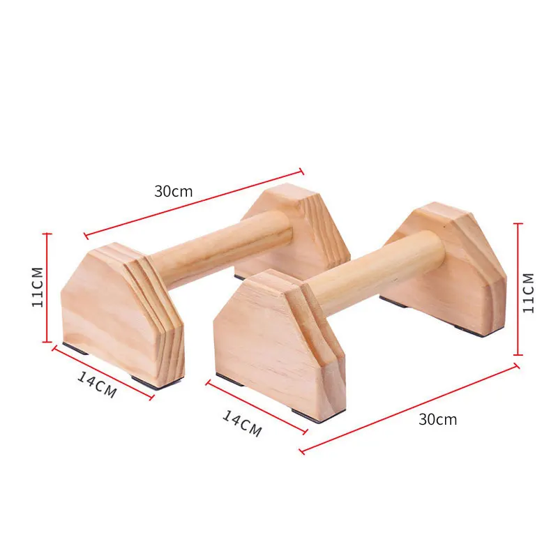 Multifunctional Push-Up Stands Handles Wooden Push Up Bar Horizontal Bar Inverted Standhome Strength Training Equipment