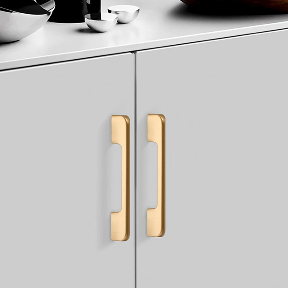 Furniture Handles Solid Aluminum Kitchen Cabinets Pulls Handles for Cabinets and Drawers kitchen door handles
