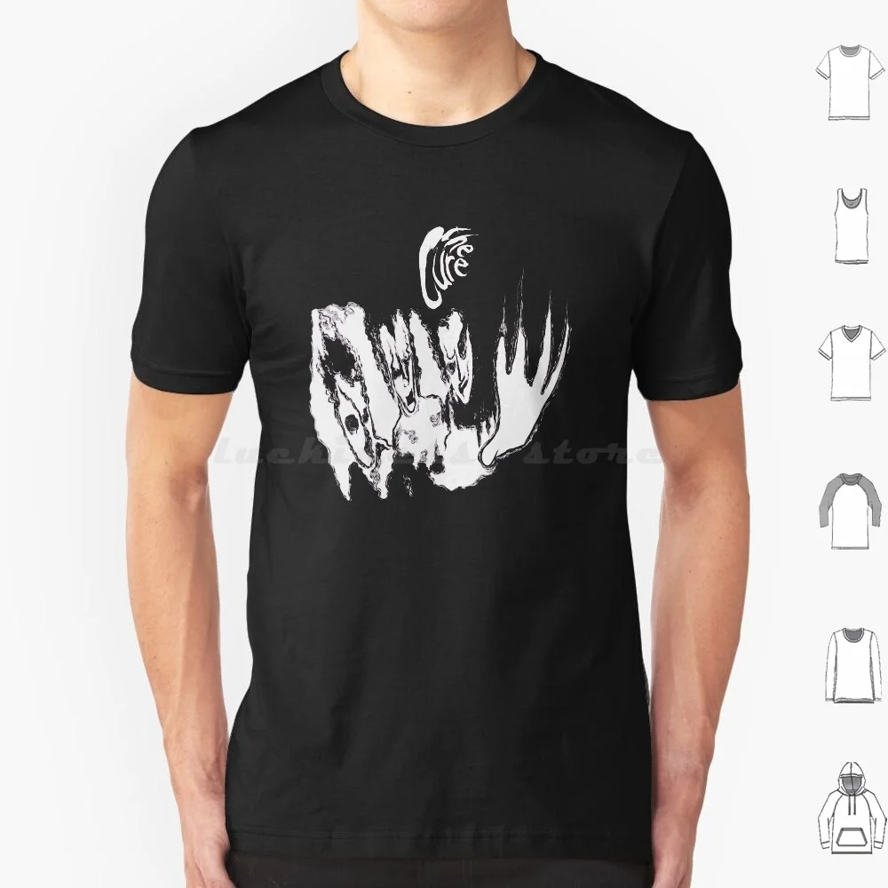 The Cure White T Shirt Big Size 100% Cotone The Cure Goth Gothic 80S Music Cure Indie Punk Postpunk Robert Smith The Cure Band