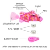 Children's electronic simulation toy fish, which can swim while taking a bath or playing in water, emits light and sways 4