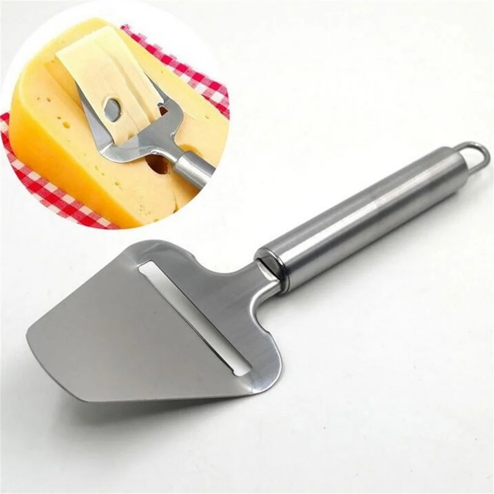 Description Picture 3 of itemSilver Stainless Steel Cheese Peeler Cheese Slicer Cutter Butter Slice Cutting Knife Kitchen Cooking Cheese Tools