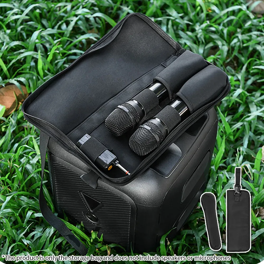 Microphone Storage Bag for JBL Partybox Encore Essential/110 Transmitter Bag Portable S1 Pro K Song Travel Carrying Case