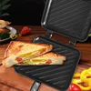 Non-Stick Coating Sandwich Baking Pan Double Side Waffle Grill Frying Toast Clamp Pan Breakfast Machine By Gas Stove Fire 2