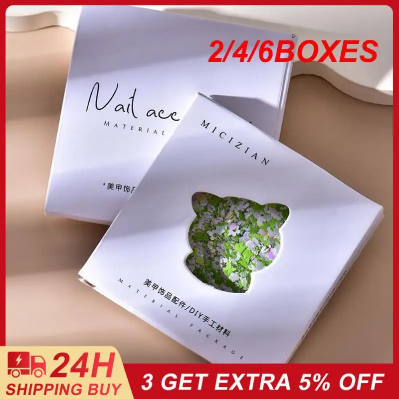 

Декоративные наклейки для ногтей, 2/4/6 коробок