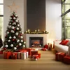 Electric Fireplace Insert with Log Speaker, Designed for Stud, Wood Burning Opening, Cabinet & Wood Mantel, Remote Control 2