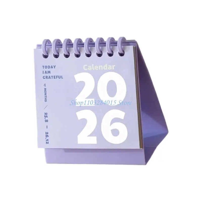 Compact 2026 Desktop Calendar - 12-Month Office Planner