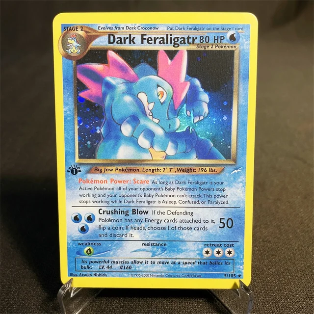 Pokémon Cards Foil Flash Card Neo Destiny Series Celebi Dark Donphan Light Flareon Collection Cards Model Toy Gifts Proxy Card 3