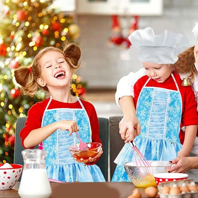 Kids Cooking Set 48pcs Kids Apron Set Pretend Play DIY Costume