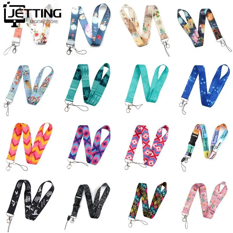 

1pc Fashion Cute Lanyard For Key Neck Strap Lanyard Card ID Badge Holder Key Chain Key Holder Hang Rope Keyrings Accessories