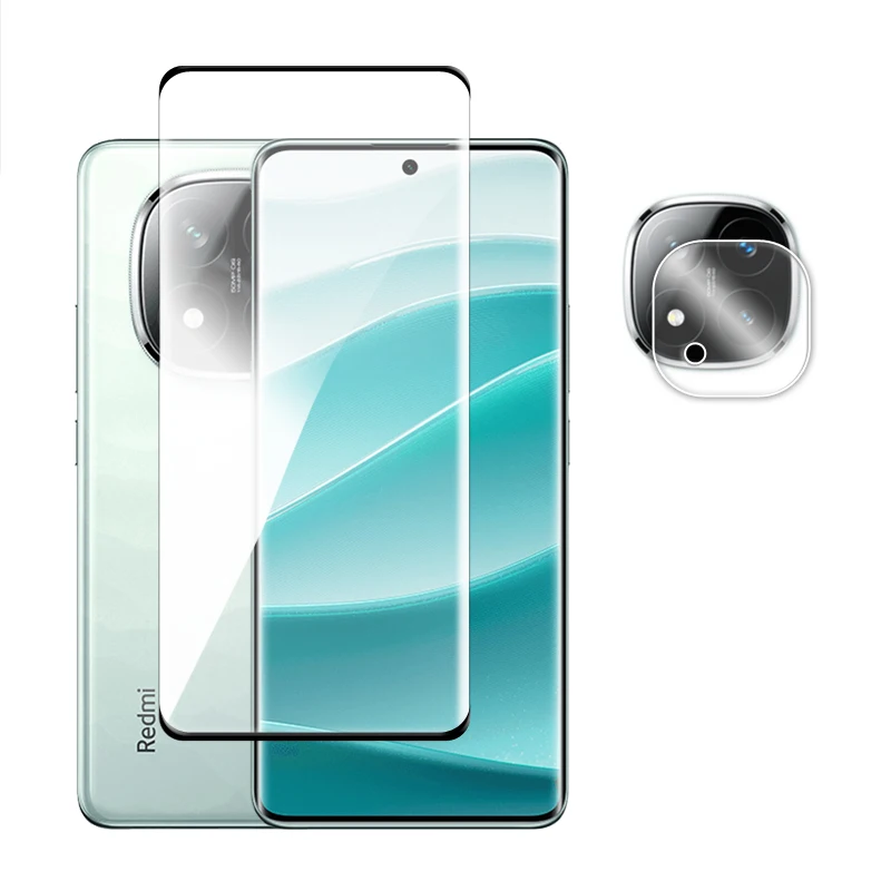 لهاتف Redmi Note 14 Pro + 5G واقي شاشة منحني ثلاثي...