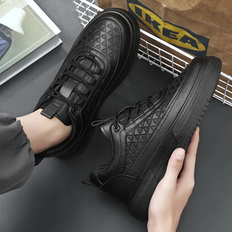New Male Tennis Shoes Sneakers Men Comfortable Pu Gym Sport Shoes Outdoor Adult Breathable Footwear Running Brand Top