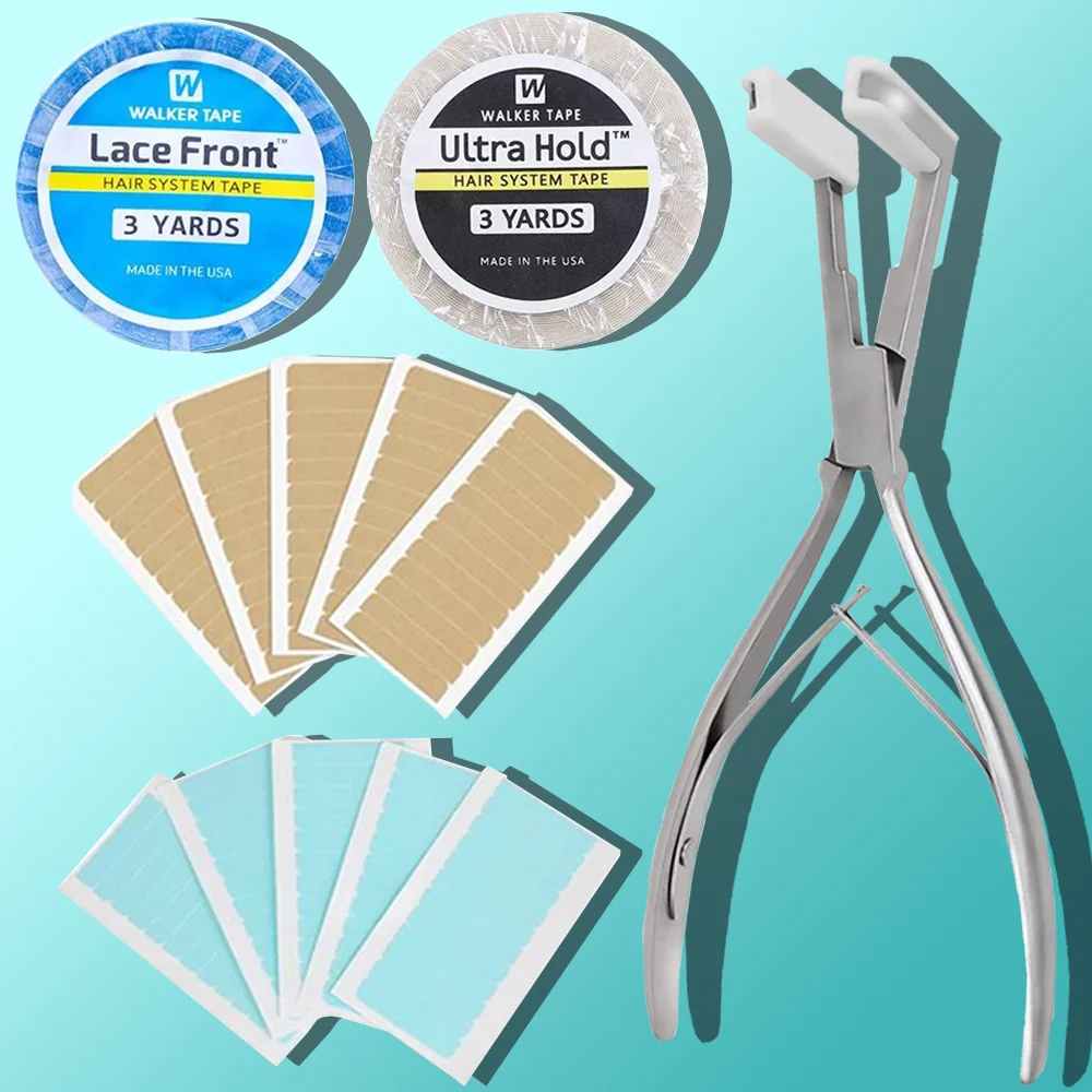 Tape in Hair Extensions Pliers Professional Flat Surface Sealing Hair Extension Tools Silver Stainless Steel Tape in Human