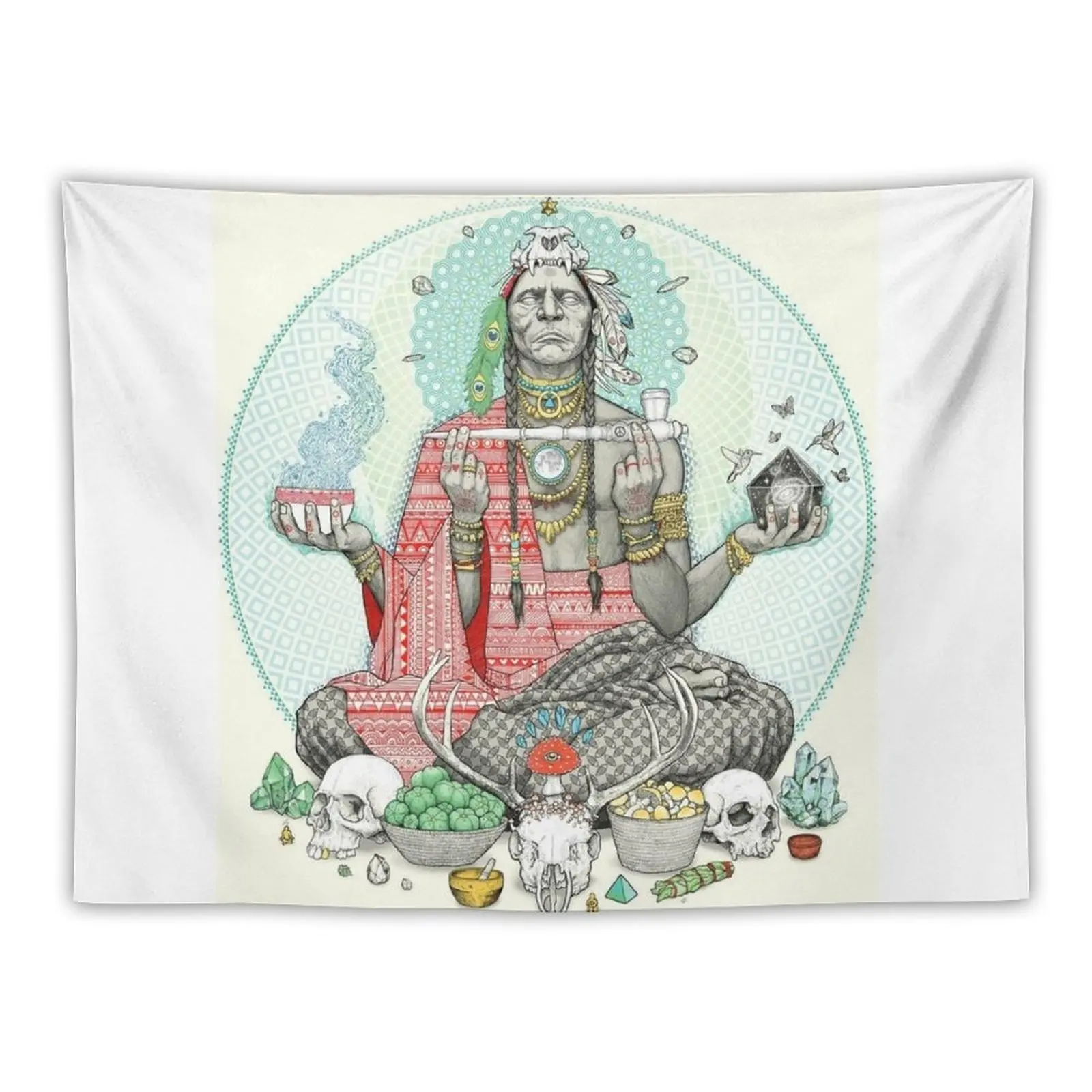 

Shaman Tapestry Wall Hanging Tapestry Wall Hanging Wall Cute Room Decor Aesthetic Room Decor Korean