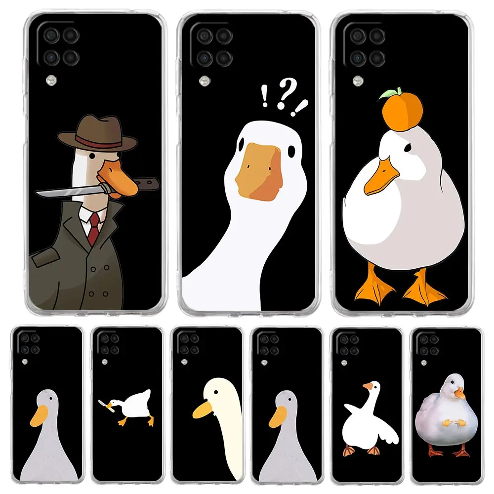 Cartoon Doubt Duck Phone Case Cover