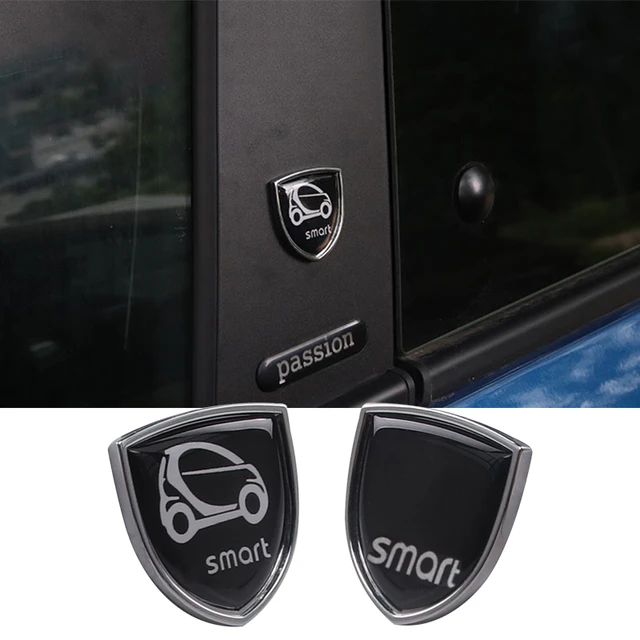 Smart Logo Brake Light Sticker for Mercedes Forfour 453 Metal Auto