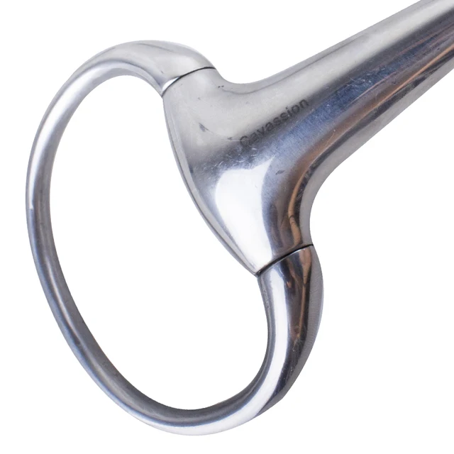4.5 inch Horse Hollow Mouth Eggbutt 5 inches Riding Gag Bit 6inches Stainless Steel Bit Silivery Color Durable  Horse Armature 2