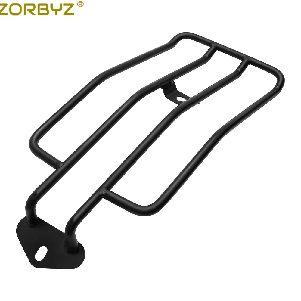 ZORBYZ For Honda Rebel CMX 300 500-Motorcycle Black Steel Rear Solo Seat Luggage Rack Carrier motorcycle luggage rack
