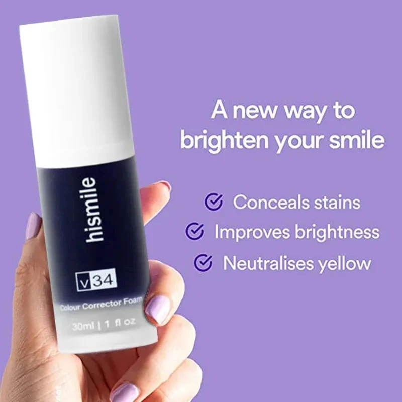 Tooth Cleansing Purple Corrector Toothpaste Effective Whitening Teeth Mousse Oral Cleaning Teeth whitening device