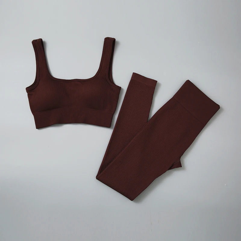 Seamless Yoga Set Ribbed Workout Outfits for Women Sport Bra High Waist Shorts Yoga Leggings Set Fitness Gym Clothing Sport Suit Sports Bra Set Gym Workout Set Yoga Pants Set Yoga Set Sports Set Shorts Fitness Set Sportswear Set Sports Set