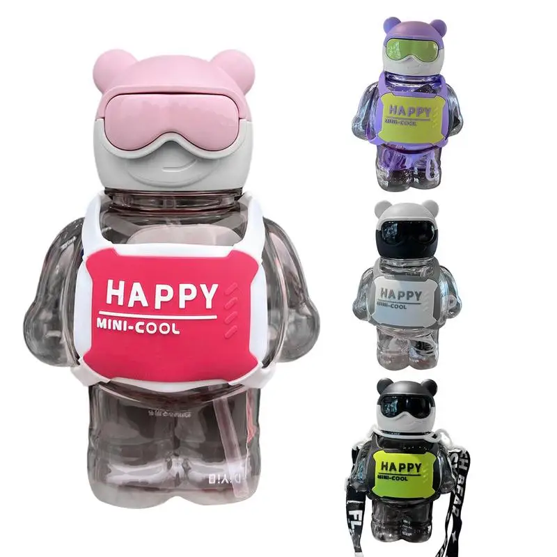 

Water Bottle For Kids 800ml Kids Leak Proof Water Bottle Cute Bear Toddler Water Bottles Sports Water Bottle For School Backpack