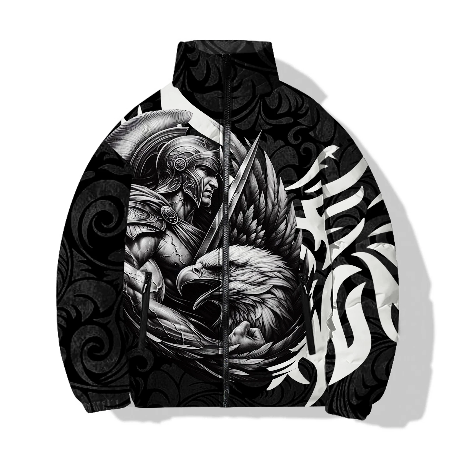 thumbnail image 1 of Abrigo frío de guerrero para hombre para invierno Chaquetas de hombre 2024 Rentabilidad Parka Invierno Hombre Armadura Cool Knight Calidez Abrigos de moda, 1 of 4