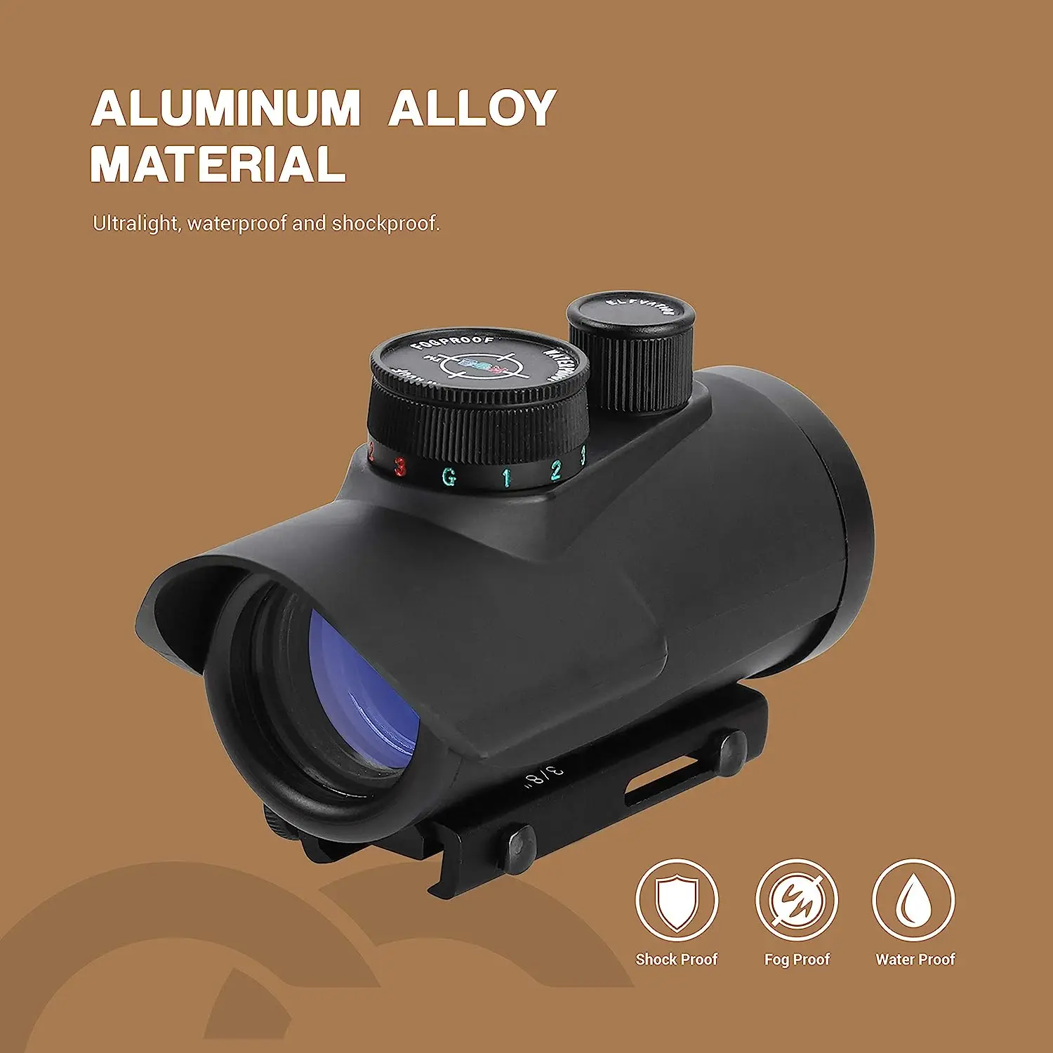Description Picture 4 of item1X30 Red Dot Sight Scope Holographic Mount on 11mm Weaver Rail&20mm Picatinny Rail Tactical Hunting Optics RGB Riflescope Sight